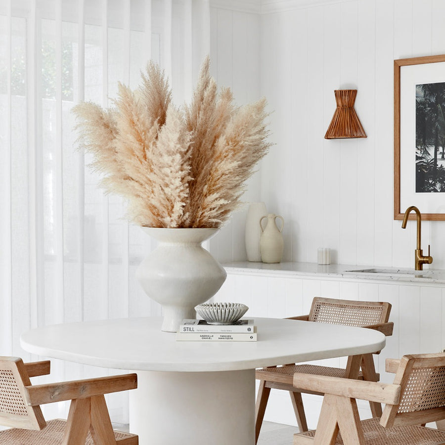 Designer Pampas Grass, Table Arrangement - Large Vase